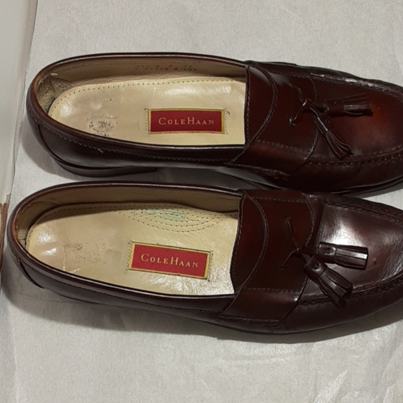 cole haan black tassel loafers